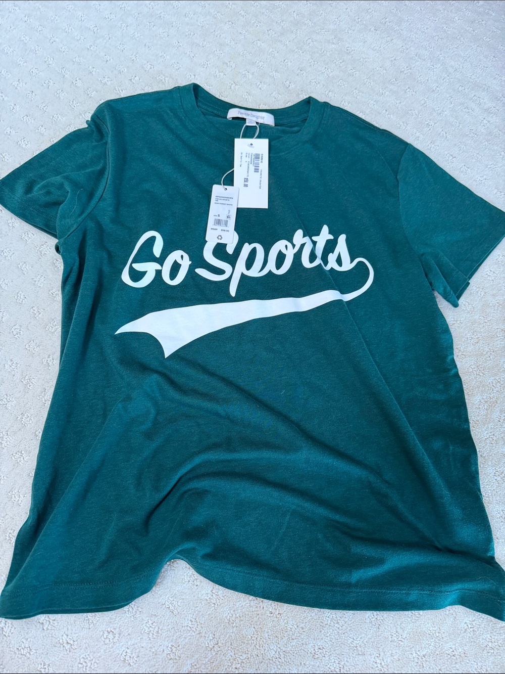 Favorite Daughter Green 'Go Sports' Short Sleeve Tee